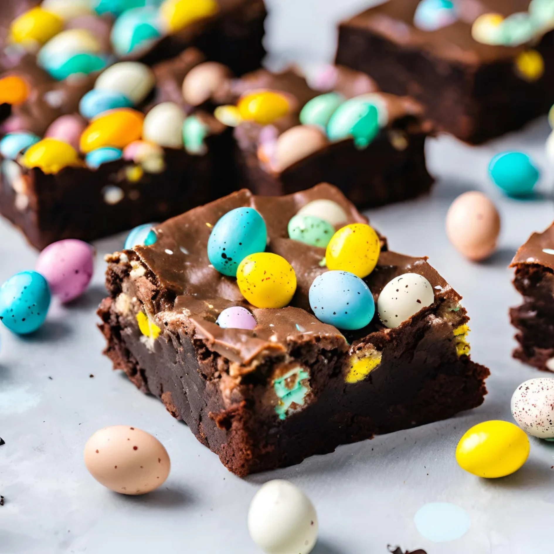 Mini Egg Brownies